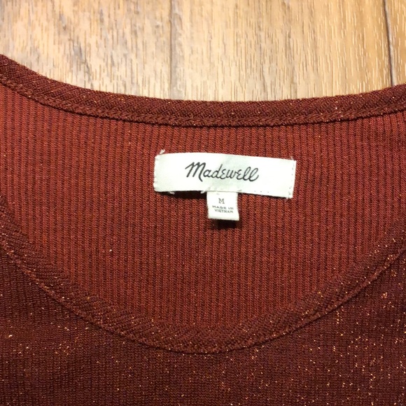 Madewell Ruffle Sleeve Ribbed Tank Top - Picture 3 of 3